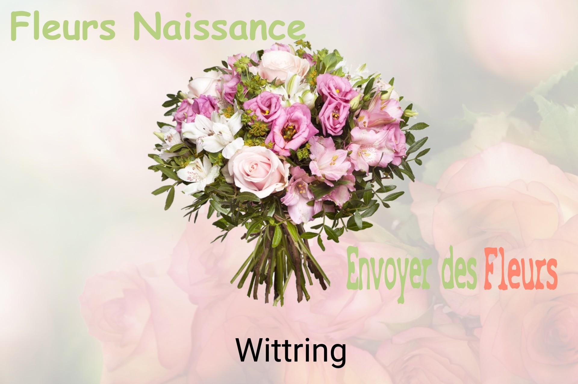 Bouquet de fleurs de naissance livré à Wittring